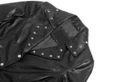 Jennifer Black Asymmetrical Dress -Leather Clothing Store 05 c