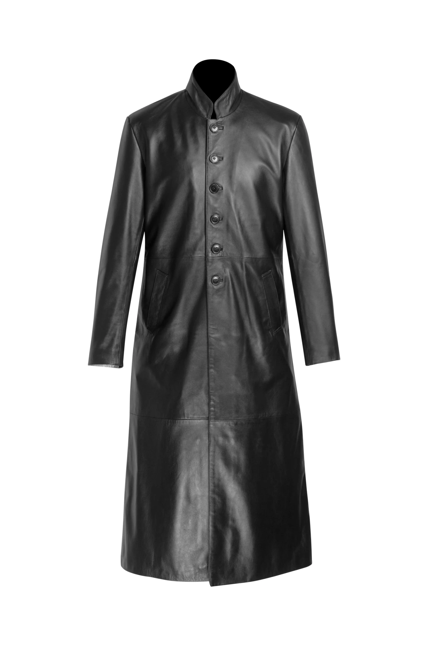 Gilbert Black Round Collar Black Long Coat 3 Gilbert Black Round Collar Black Long Coat