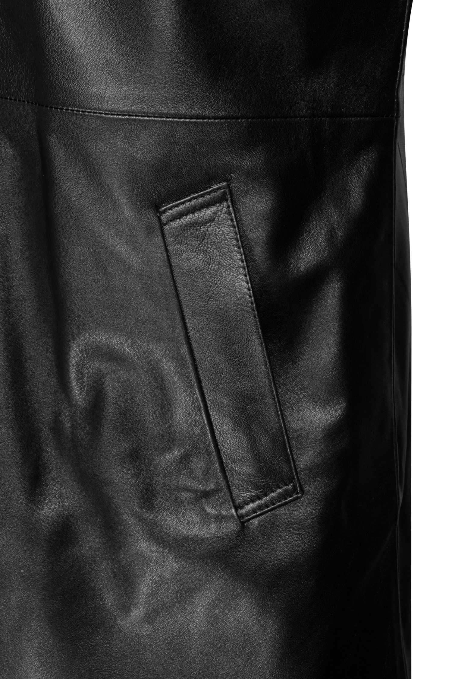 Gilbert Black Round Collar Black Long Coat 6 Gilbert Black Round Collar Black Long Coat - Image 4