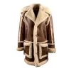 Brock's Brown Shearling Overcoat 1 Brock's Brown Shearling Overcoat -Leather Clothing Store 1122