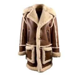 Brock's Brown Shearling Overcoat