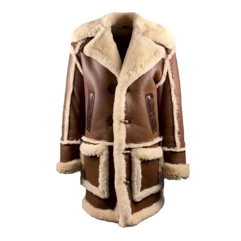 Brock's Brown Shearling Overcoat 3 Brock's Brown Shearling Overcoat