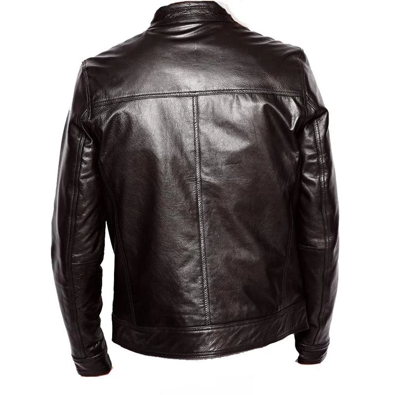 Plain Black Moto Style Jacket 4 Plain Black Moto Style Jacket - Image 2