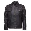 Mason Trucker Leather Jacket 1 Mason Trucker Leather Jacket -Leather Clothing Store 14 2