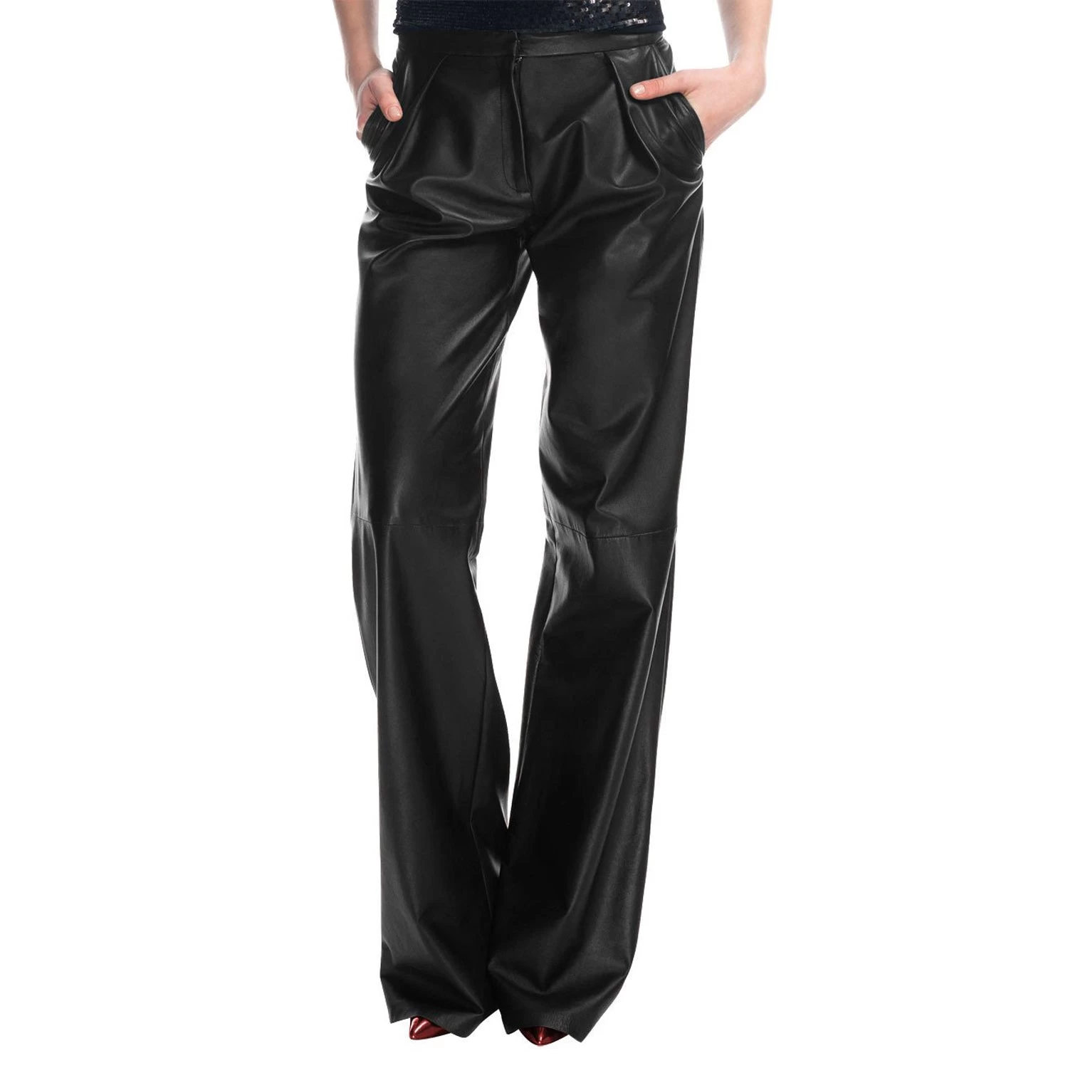 Bell Bottom Leather Pants (style #6) 3 Bell Bottom Leather Pants (style #6)
