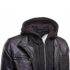 Wilder Black Leather Jacket With Removable Hoodie 15 Wilder Black Leather Jacket With Removable Hoodie -Leather Clothing Store 17 12
