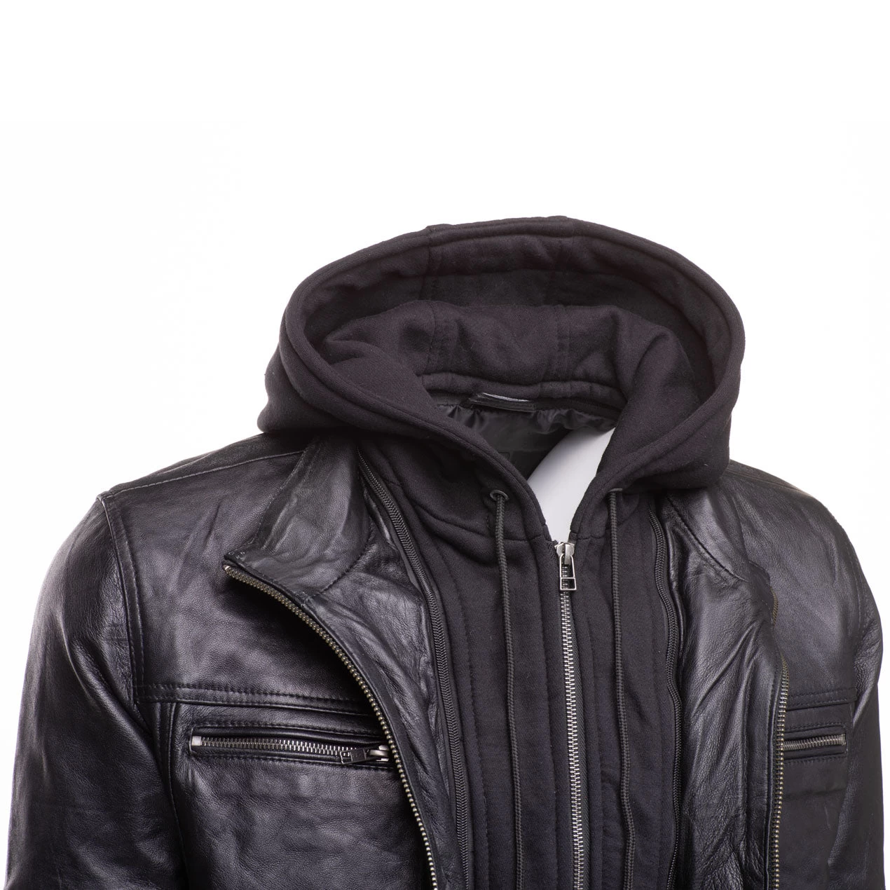 Wilder Black Leather Jacket With Removable Hoodie 8 Wilder Black Leather Jacket With Removable Hoodie - Image 6