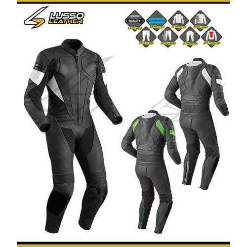 Novak's Black Motorcycle Leather Suit 3 Novak's Black Motorcycle Leather Suit