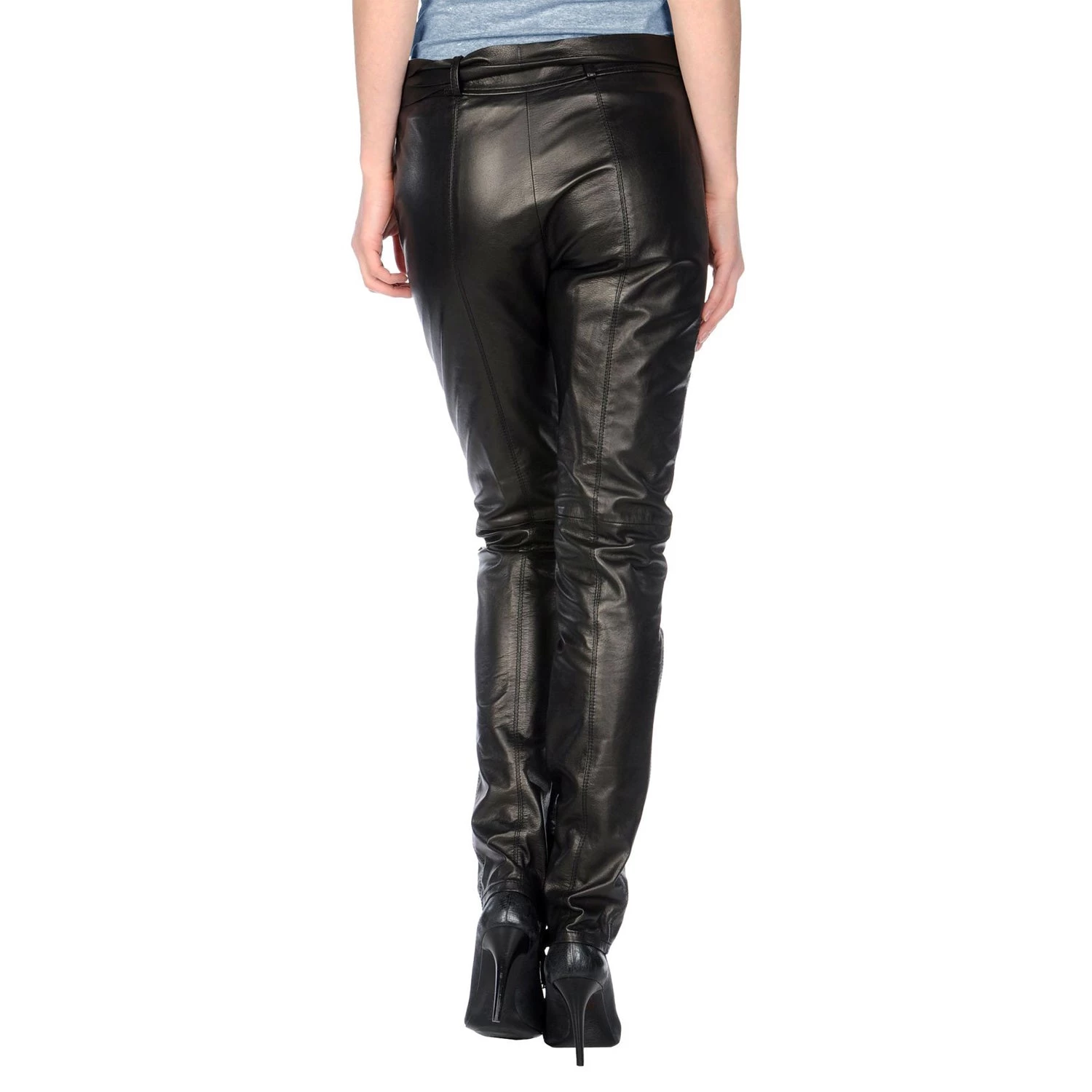 Leather Pants With Leather Belt (style #8) 4 Leather Pants With Leather Belt (style #8) - Image 2