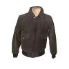 Bernard's Dark Brown Bomber Style Leather Jacket 2 Bernard's Dark Brown Bomber Style Leather Jacket -Leather Clothing Store 199