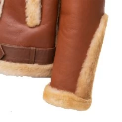 Alek's Biker Shearling Jacket With Fur Details -Leather Clothing Store 2 9