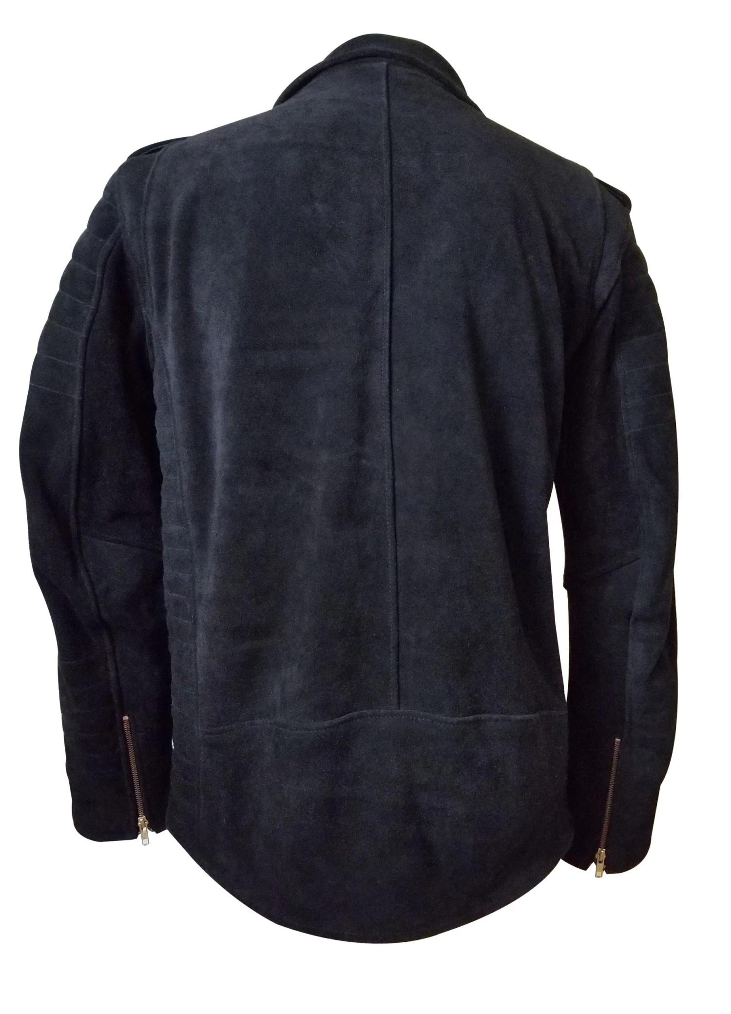 Schmitt's Biker Style Suede Leather Jacket 6 Schmitt's Biker Style Suede Leather Jacket - Image 4