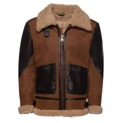 Juke's Bomber Aviator Shearling Jacket