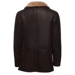 Alex's Brown Shearling Driving Coat 7 Alex's Brown Shearling Driving Coat -Leather Clothing Store 22 8 30 056