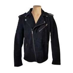 Schmitt's Biker Style Suede Leather Jacket