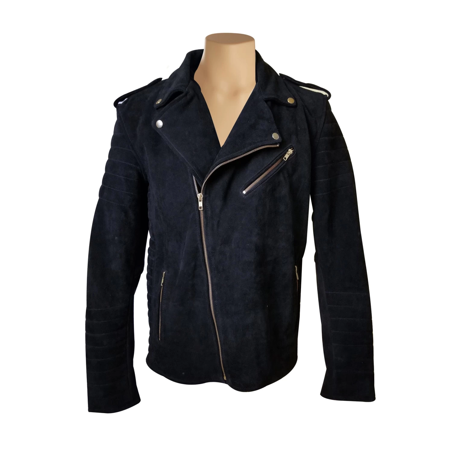 Schmitt's Biker Style Suede Leather Jacket 3 Schmitt's Biker Style Suede Leather Jacket