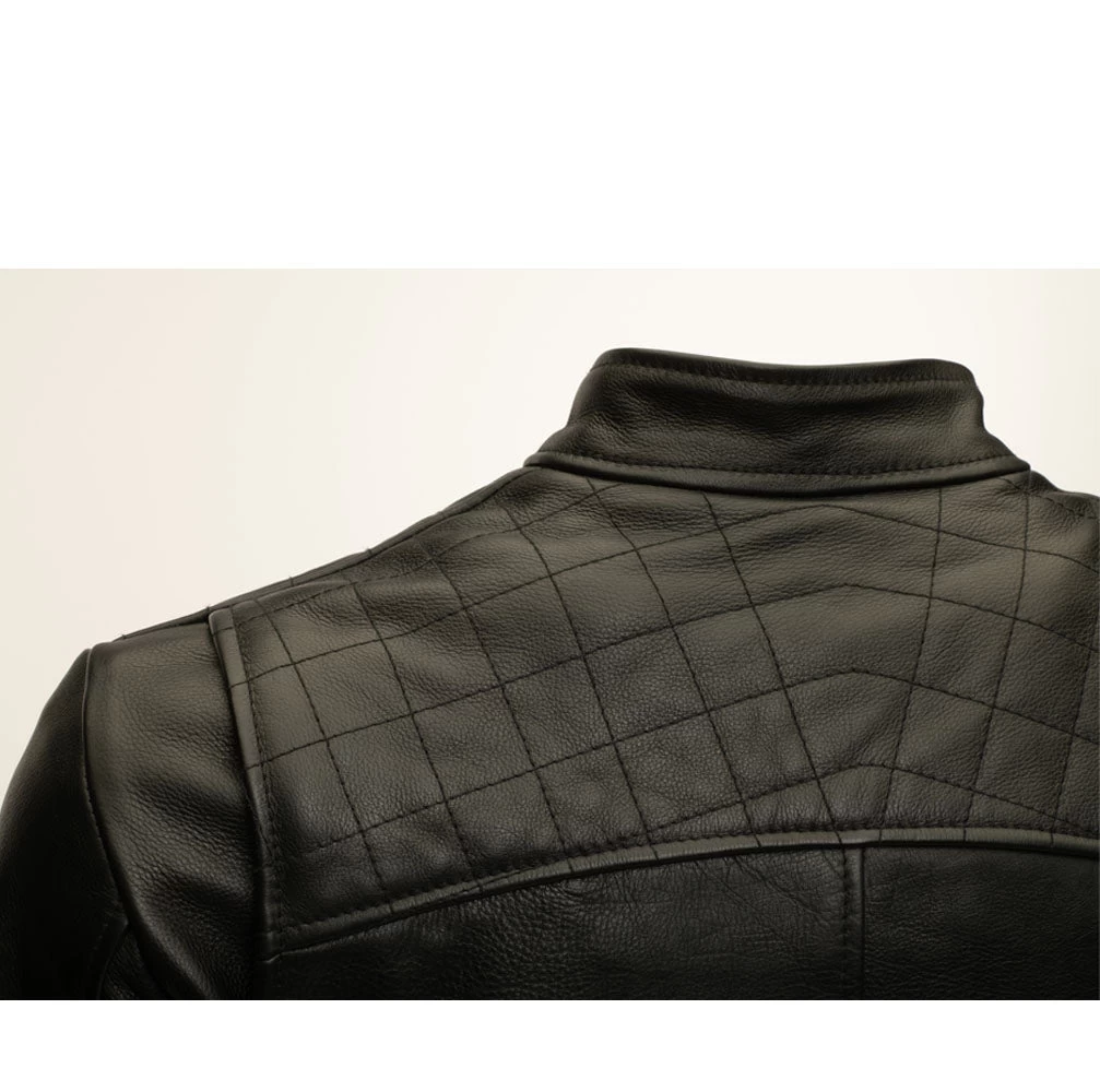 Finnian's Black Midnight Café Racer Jacket 5 Finnian's Black Midnight Café Racer Jacket - Image 3
