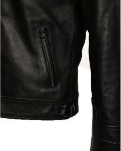 Finnian's Black Midnight Café Racer Jacket 13 Finnian's Black Midnight Café Racer Jacket -Leather Clothing Store 23 8 9 007