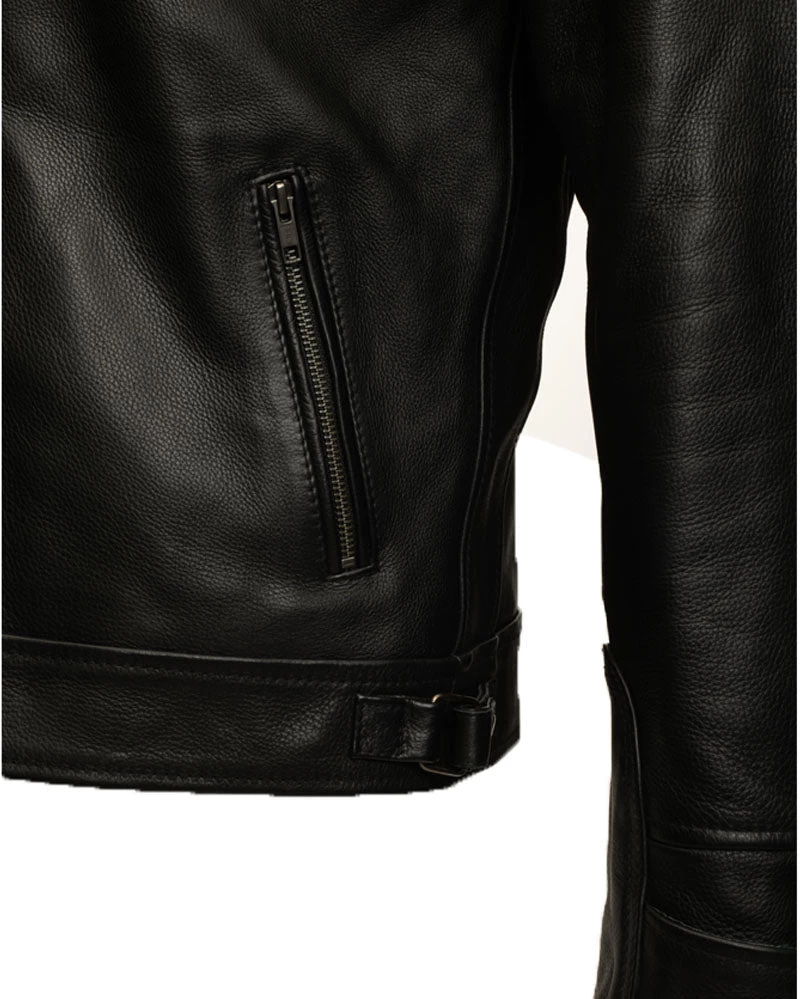 Finnian's Black Midnight Café Racer Jacket 8 Finnian's Black Midnight Café Racer Jacket - Image 6