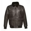 Havana Brown A2 Bomber Leather Jacket -Leather Clothing Store 23 8 9 031