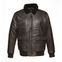Havana Brown A2 Bomber Leather Jacket