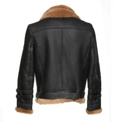 Viktor's Black Aviator Bomber Shearling Jacket 21 Viktor's Black Aviator Bomber Shearling Jacket -Leather Clothing Store 23 8 9 046 a27eef7f 472f 46e9 9f96 5e1e545a7ebb