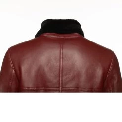 Aurelius Burgundy B3 Bomber Shearling Jacket 18 Aurelius Burgundy B3 Bomber Shearling Jacket -Leather Clothing Store 23 8 9 070