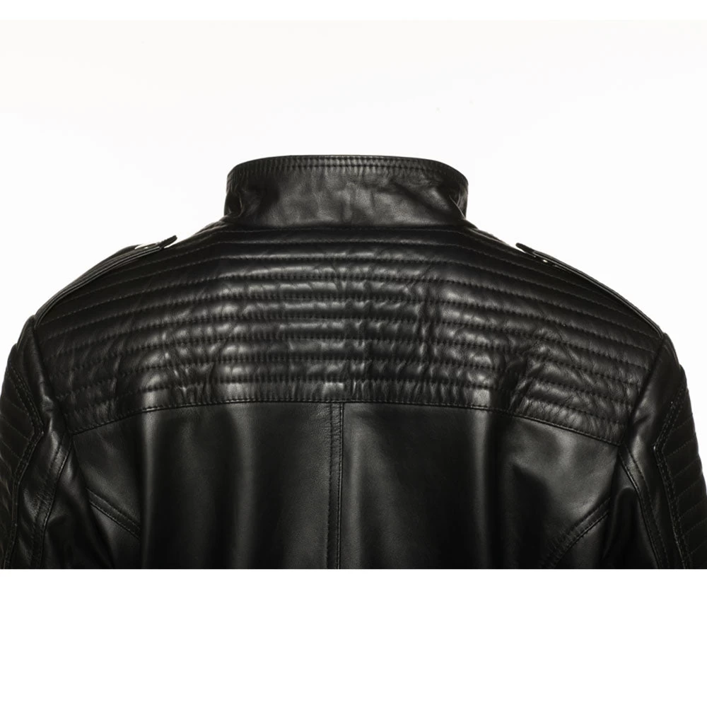 Azura Black Women's Biker Jacket 7 Azura Black Women's Biker Jacket - Image 5