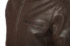 Arthur Vintage Brown Café Racer Leather Jacket -Leather Clothing Store 24 03 27 007