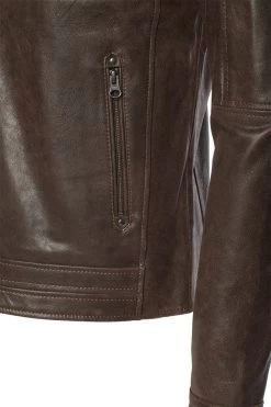Arthur Vintage Brown Café Racer Leather Jacket -Leather Clothing Store 24 03 27 008