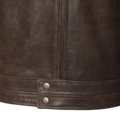 Arthur Vintage Brown Café Racer Leather Jacket -Leather Clothing Store 24 03 27 009