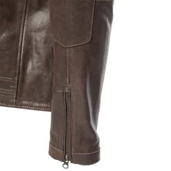 Arthur Vintage Brown Café Racer Leather Jacket -Leather Clothing Store 24 03 27 011