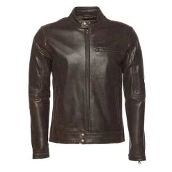 Arthur Vintage Brown Café Racer Leather Jacket