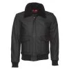 Matte Black A2 Bomber Leather Jacket 1 Matte Black A2 Bomber Leather Jacket -Leather Clothing Store 24 03 27 016