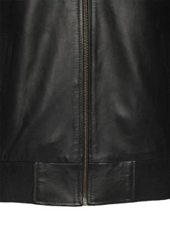 Jayden Black Leather Jacket Hoodie -Leather Clothing Store 24 03 27 034