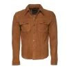 Tan Suede Leather Shirt 2 Tan Suede Leather Shirt -Leather Clothing Store 24 03 27 043