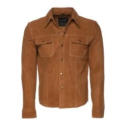 Tan Suede Leather Shirt