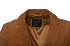 Wyatt Tan Suede Leather Blazer 16 Wyatt Tan Suede Leather Blazer -Leather Clothing Store 24 03 27 050