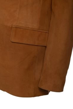 Wyatt Tan Suede Leather Blazer 19 Wyatt Tan Suede Leather Blazer -Leather Clothing Store 24 03 27 053