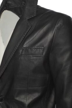 Theodore Black Western Style Blazer 18 Theodore Black Western Style Blazer -Leather Clothing Store 24 03 27 067