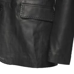 Theodore Black Western Style Blazer 19 Theodore Black Western Style Blazer -Leather Clothing Store 24 03 27 068