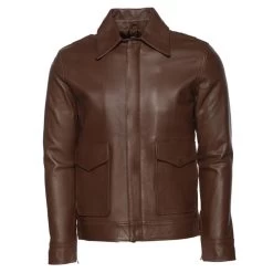 Raphael Brown Bomber Jacket 14 Raphael Brown Bomber Jacket -Leather Clothing Store 24 03 27 074
