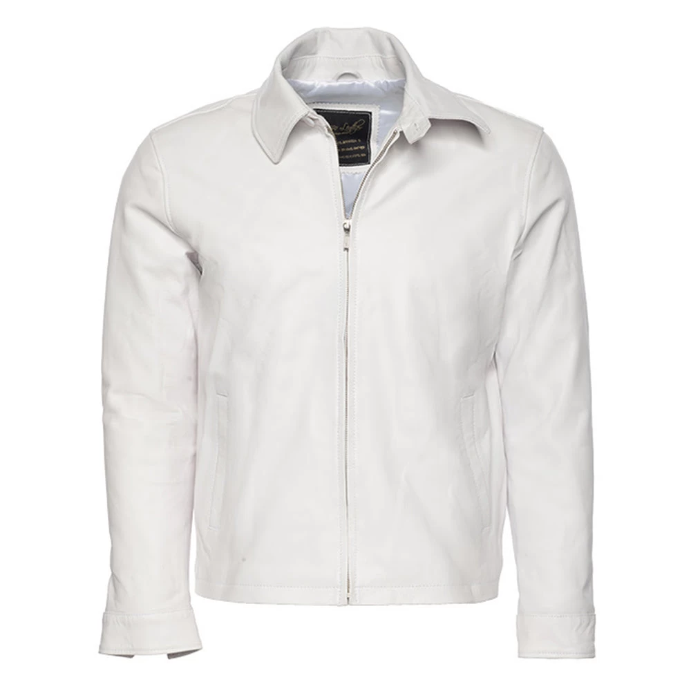 Pierre White Leather Jacket 3 Pierre White Leather Jacket