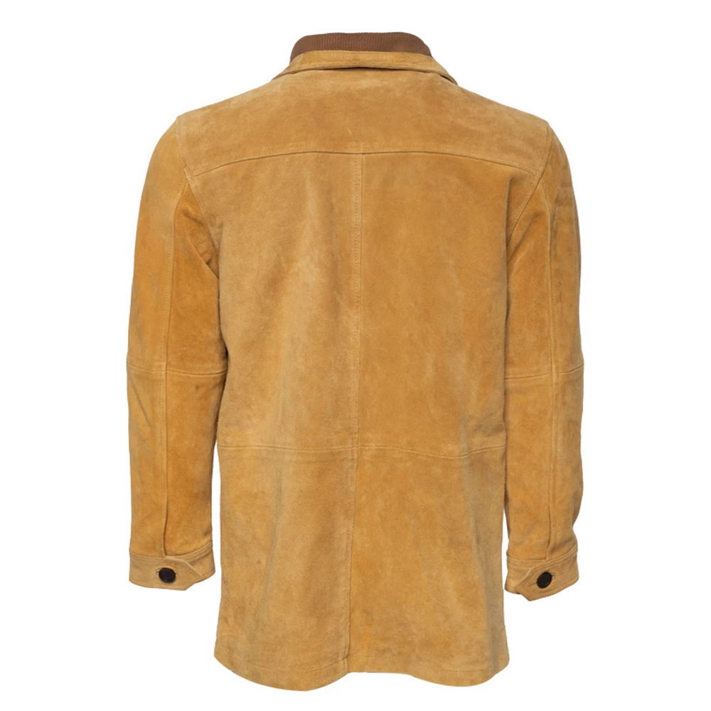 Lincoln Tan Suede Leather Driving Coat 4 Lincoln Tan Suede Leather Driving Coat - Image 2