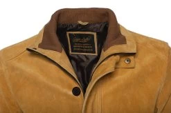 Lincoln Tan Suede Leather Driving Coat 12 Lincoln Tan Suede Leather Driving Coat -Leather Clothing Store 24 03 27 155