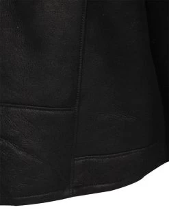 Carters Black Biker Shearling Jacket 14 Carters Black Biker Shearling Jacket -Leather Clothing Store 24 03 27 184