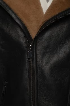 Carters Ginger Brown Biker Shearling Jacket 17 Carters Ginger Brown Biker Shearling Jacket -Leather Clothing Store 24 03 27 206