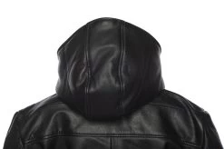 Jules Black Buttoned Up Hooded Leather Jacket 9 Jules Black Buttoned Up Hooded Leather Jacket -Leather Clothing Store 24 03 27 289