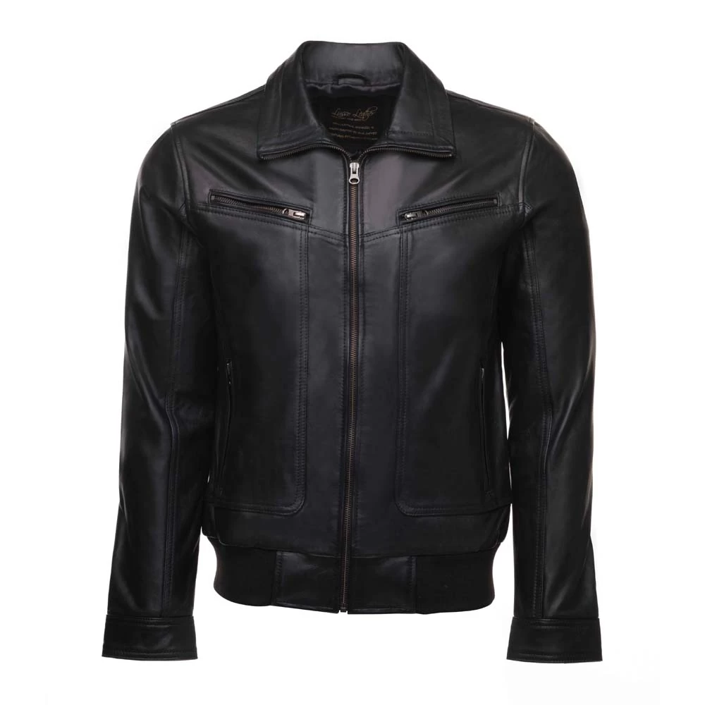 Black Leather Jacket With Collars 3 Black Leather Jacket With Collars
