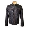 Hendrix's Distressed Leather Jacket With Collar Belt 1 Hendrix's Distressed Leather Jacket With Collar Belt -Leather Clothing Store 250